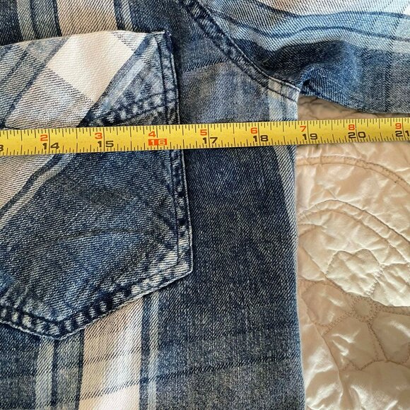 GARAGE boyfriend fit SIZE S. women. Button down SHIRT. Western vintage. - Picture 4 of 10